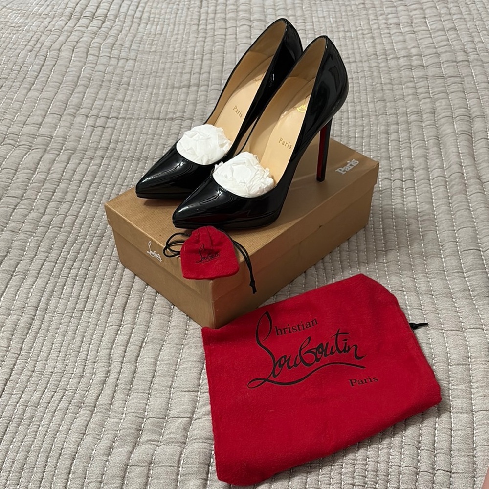 Christian Louboutin Glossy Black Heels